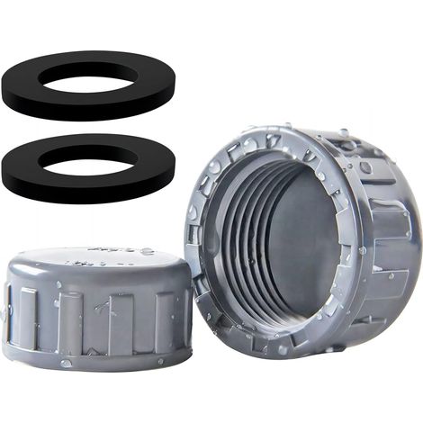 Stück 32-mm-pvc-gewindestopfen, 30-mm-innendichtung Aus Gummi, Für Industrielle Wasserleitungen