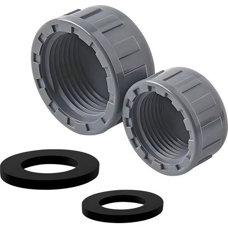 Stück Stopfen, 57 Mm Innengewinde, Hochbelastbares Pvc, Dichtungsscheibe, Für Die Chemische Industrie