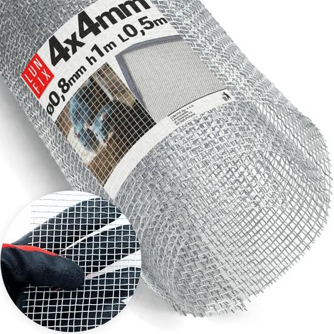 Filtergitter, Verzinkter Stahl, 4 Mm Maschenweite, 0,8 Mm Drahtstärke, Schädlingsschutz, Garten Und Belüftung