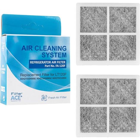 2er-pack Luftfilter, Aktivkohle, Geruchsreduzierend, Antibakteriell, Für Lg Pure N Fresh Kühlschränke