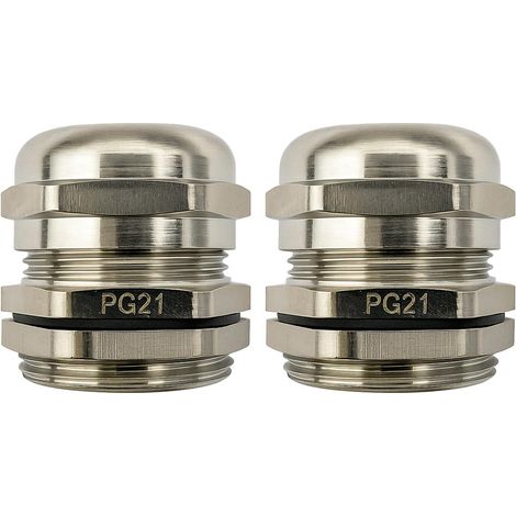 Pg21 Kabelverschraubung, Vernickeltes Metall, Ip68 Wasserdicht, 13-18 Mm, Für Industrielle Verkabelung