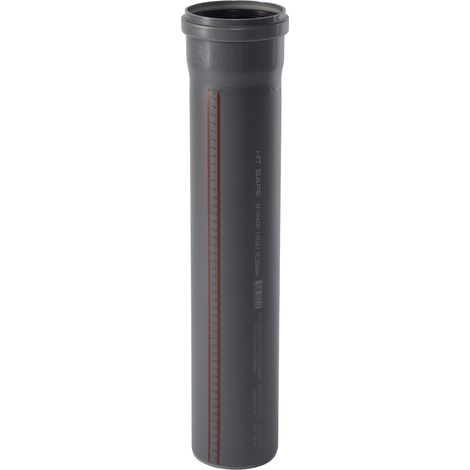 T-rohr Mit Muffenanschluss Dn 110 Mm, Länge 500 Mm, Grau, Für Abwasserableitung
