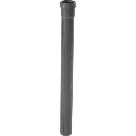 Ostendorf Htsafe Dn 50 Rohr, 1000 Mm Lang, Grau, Für Sanitärinstallationen