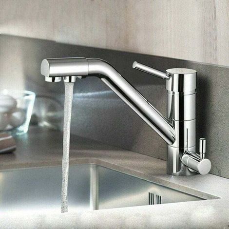 3-in-1 Küchenarmatur, 3-wege-wasserhahn, Rotierender Osmose-mischer