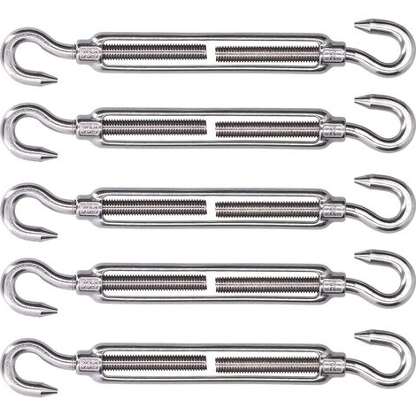 Zubehör Für Sonnensegel, Haken Und Rostfreier Haken. Verstellbarer Gummispanner Zum Spannen Und Befestigen (m10).