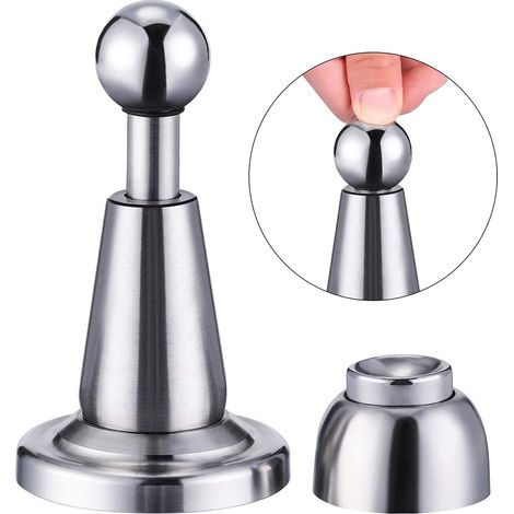 Set Magnetischer Türstopper Aus Edelstahl 304 Mit Wandhalterung