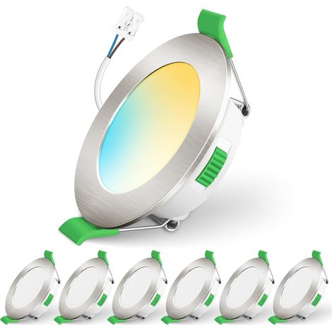6er-set Led-einbaustrahler, 12 V, 4 W, 3 Farbtemperaturen, Ip44, Für Küche Und Wohnmobil