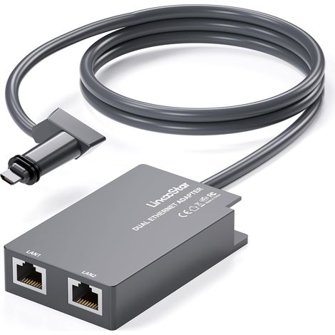 Starlink Gen 2 Ethernet-adapter: Starlink V2 Ethernet Mit Mehreren Anschlüssen Für Externe Kabelgebundene Netzwerke – Schnelle Und Stabile Verbindung Mit Bis Zu 1 Gbit/s