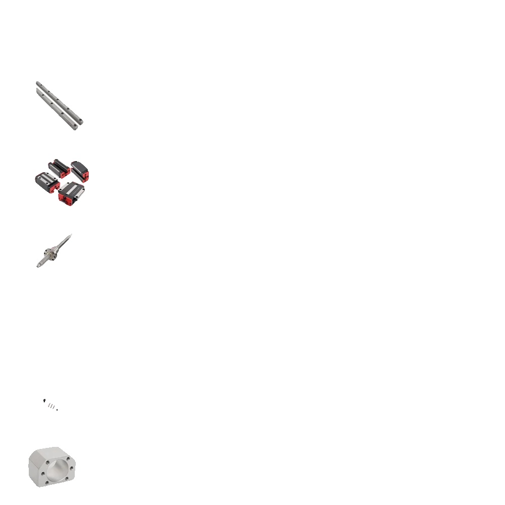 Linearführungen, Hohe Betriebsstabilität, Geräuscharm, Fkff12-hgw15cc-a, Hgh-700 X 3er-set