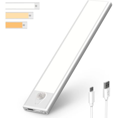 Schrankleuchte – Wiederaufladbare Led-innenbeleuchtung Mit 31 Leds, Kabellos, Magnetisch, Dimmbar, Mit Bewegungsmelder, Für Kleiderschränke, Treppenhäuser, Küchen Und Flure, 4000 K
