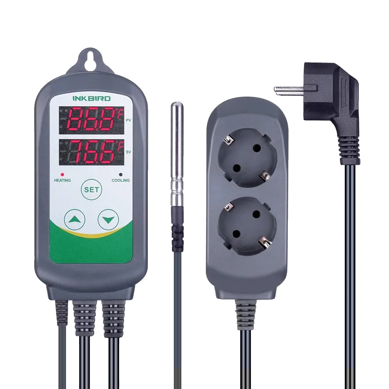 Temperaturregler, Zwei Relaisausgänge, Plug-and-play-design