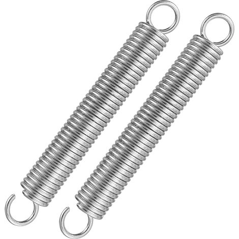 2-teiliges Sortiment An Zugfedern, 190 Mm Lange Druckfedern Aus Kohlenstoffstahl Mit Doppelhaken, Drahtdurchmesser 35 Mm/außendurchmesser 25 Mm