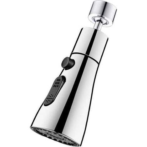 360° Drehbarer Küchenspülen-sprühkopf Mit 3 Modi, Luftsprudler Und Spritzschutzarmatur – Universelle Messing-armaturdüse, Adapter In Verschiedenen Größen Für Küchenspülen