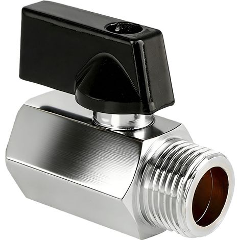 Mini-kugelhahn Aus Messing, Innen- Und Außengewinde, Mini-kugelhahn, Mini-guillotine-ventil, Gewindeanschluss (g3/8").