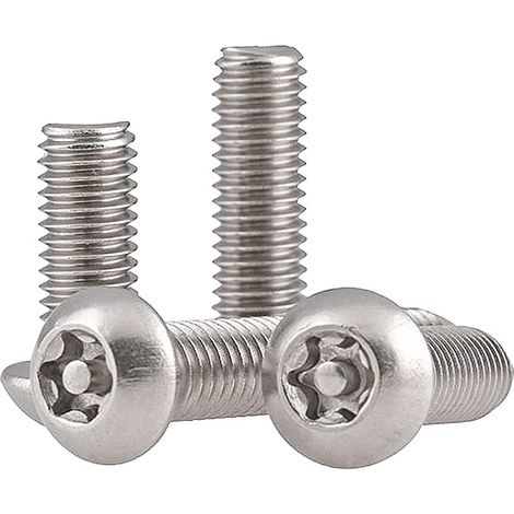 Zylinderkopfschrauben - Bolzen, Rundkopfschrauben Für Metall, Edelstahlschrauben, 50 Stück (m3×12mm)