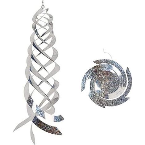 Set Mit 5 Spiralförmigen Taubenabwehrgeräten, Reflektierenden Vogelscheuchen, Hängenden Taubenabwehrgeräten Zum Schutz Von Gärten, Balkonen, Höfen Und Bauernhöfen