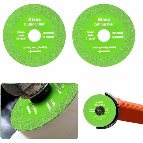 Fächerscheibe Für Winkelschleifer – 100 Mm Durchmesser – 20 Mm Innenbohrung – Feine Diamantkörnung – 2er-packung Zum Schneiden Von Glas Und Fliesen