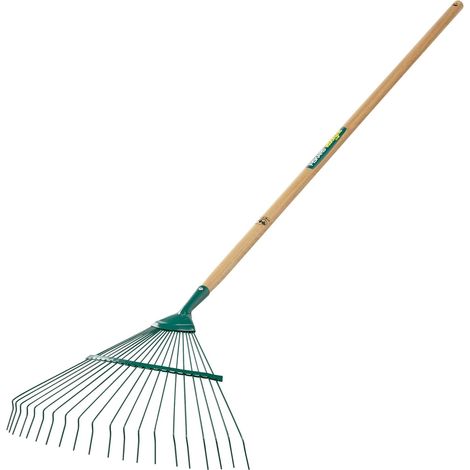 Rasenbesen, 20 Runde Drahtborsten, Pefc-zertifizierter Holzstiel, 44 Cm Breit, 0,55 Kg Gewicht, Gartenarbeit
