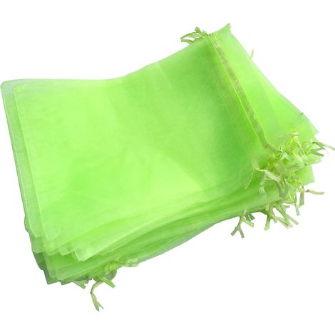 50 Atmungsaktive Organza-beutel Mit Kordelzug, 40 X 30 Cm, Für Obst Und Gemüse