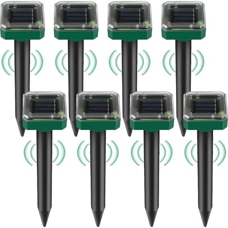 8er-pack Ultraschall-abwehrgeräte, Schutzart Ip65, 700 M² Abdeckungsbereich, Für Gärten