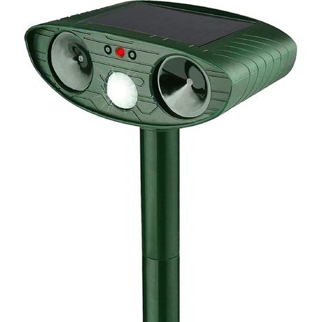 Solar-ultraschall-abwehrgerät Mit Pir-bewegungsmelder, Ip64 Wasserdicht, Für Garten, Hof Und Tiere
