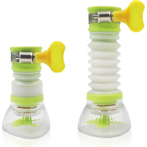 Wasserfilter, 360 Grad Drehbarer, Ausziehbarer Auslauf, Spritzschutz, Wassersparfunktion, Für Küche Und Bad