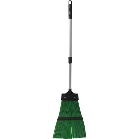 Nylonbesen Mit 30 Cm Verstellbarem Aluminium-teleskopstiel (95-130 Cm) Für Den Innen- Und Außenbereich