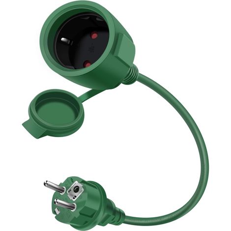Schuko-verlängerungskabel, 0,5 M Kupferkabel, Ip44 Wasserdichter Stecker, Für Den Innen- Und Außenbereich