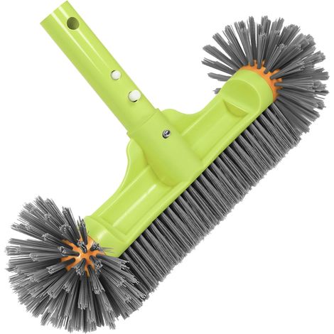 Poolbürste, 33 Cm, Nylonborsten, Ecken, Aluminiumgriff, Ez-clip Für Die Poolfolienwände