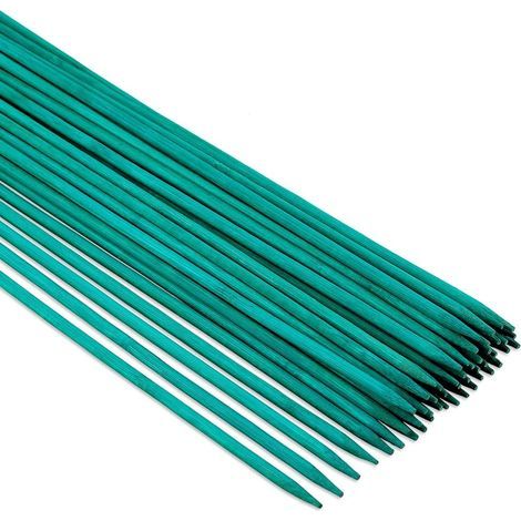 Packung Mit 50 Grünen Pflanzenstützen (38 Cm) Für Den Garten