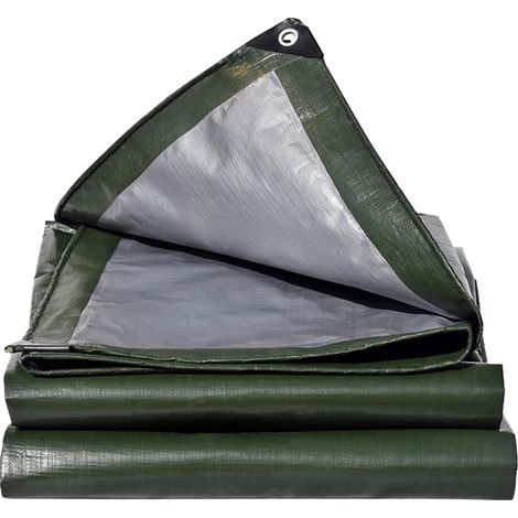Wasserdichte Plane (180 G/m²), Verstärktes Pe-gewebe, Aluminiumösen, Für Garten, Dach, Schwimmbad