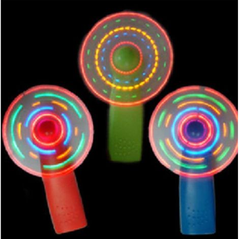 3er-pack Handventilatoren Mit Led-licht Für Kinderzimmer, Büro Und Außenbereich