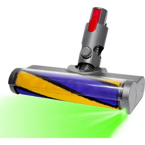 Bürstenkopf Mit Grüner Lichterkennung, Kompatibel Mit Dyson V7, V8, V10, V11 Und V15, Für Hartböden Und Teppiche