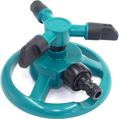 Gartensprenger, Rasensprenger, Automatischer Rasensprenger, 360°-drehung, Für Rasenflächen, Blumenbewässerung, Pflanzenbewässerung Oder Sommerliche Gartenspiele (grün)