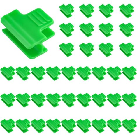 Packung Mit 40 Clips Für Gartengewächshäuser, Clips Für Gartenschattierungsschläuche Zur Saisonalen Pflanzenstützung (11 Mm)