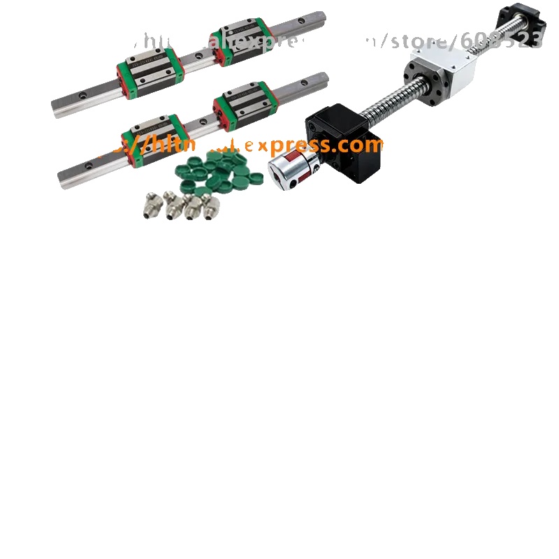 Linearführungsschiene Und -schlitten, Robuste Stahlkonstruktion, Vielseitige Cnc-kompatibilität, Sfu1605 Hgh15ca, Sfu1605 Hgh15ca-a, 700 Mm