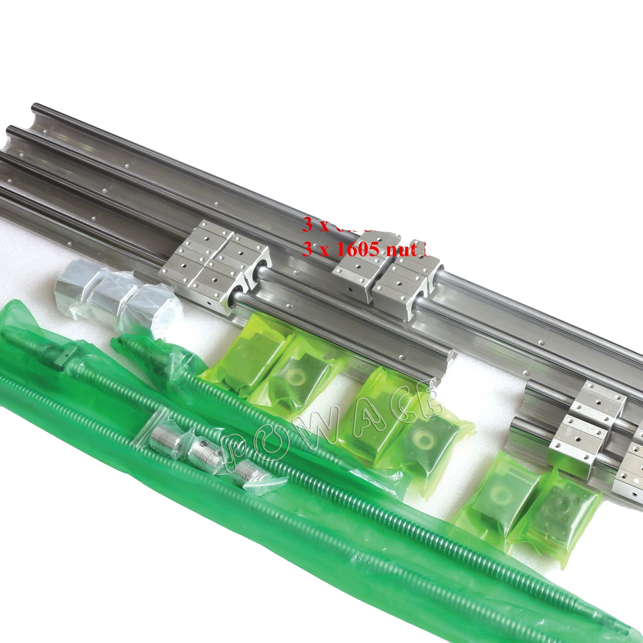 Linearführungsschiene, Kugelgewindetrieb, Cnc-kompatibel, 350 650 1050 Mm