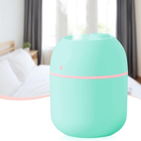 Mini-luftbefeuchter, 220 Ml, Dauer- Und Intervall-nebelmodus, Led-nachtlicht, Usb-anschluss, Für Büro, Schlafzimmer, Auto