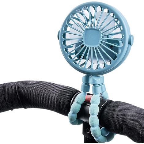 Kinderwagenventilator, 3 Geschwindigkeitsstufen, Flexibles Stativ, 360-grad-drehung, Für Reisen Und Den Einsatz Im Freien
