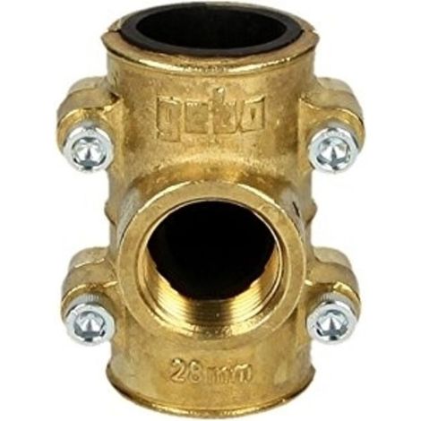 Abzweigverschraubung Aus Messing – 15x21 (1/2") Innengewinde – Für 22 Mm Kupferrohre – Zuverlässige Abdichtung Für Sanitärinstallationen