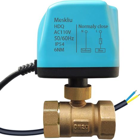 Kugelhahn Dn20 3/4", Messing, 110 V Wechselstrom, Ip54, Für Hauswasserversorgung