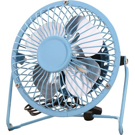 Tragbarer Usb-ventilator, Mini-usb-heizgerät, Kleines Tischheizgerät, Laptop-ventilator, Blaues Mini-heizgerät