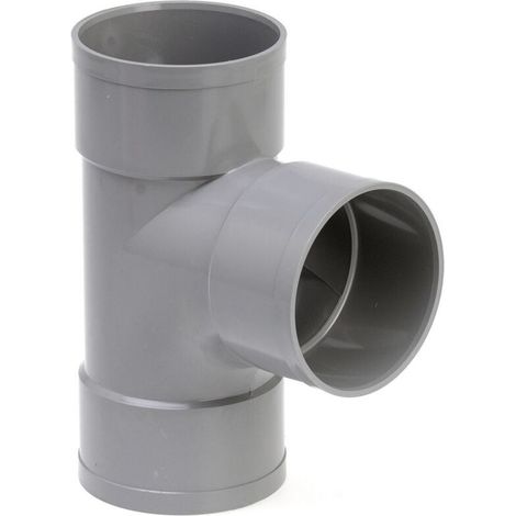 Pvc-ablauf-t-stück 87°30 Innengewinde/innengewinde Ø 100 Mm – Einfache Installation – Für Abwassersysteme – Nf-e- Und Nf-me-zertifiziert