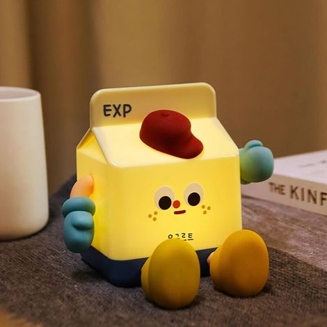 Nachtlicht Für Kinder, Nachtlicht In Form Eines Milchkartons, Baby-nachtlicht Mit Einstellbarer Helligkeit/timerfunktion/usb-aufladung, Silikon-nachtlicht Für Kinder Und Erwachsene