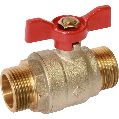 Volldurchgangs-absperrklappe Pn30 M/m 1/2" (15x21) – Temperaturbereich -5 °c Bis +110 °c – Messinggehäuse Cw617n – Verstärkte Spindel