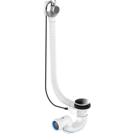 Easybain Wave Badewannenablauf – 650 Mm Kabel – 70 L/min Durchflussmenge – Einfache Installation Mit Verstellbarem Überlaufrohr