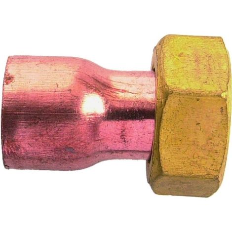 2-teilige Kupfer-eisen-verschraubung Mit Kupfermuffe 359gcl - 3/4" - 22 Mm - Dumont