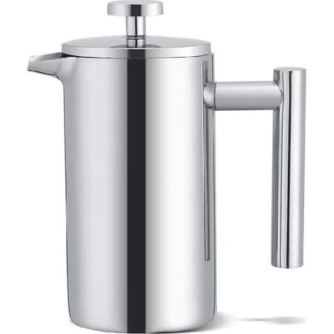 350 Ml Doppelwandige French-press-kaffeemaschine Aus Edelstahl – Optimale Wärmeisolierung – Effizienter Filter Für Starken Kaffee