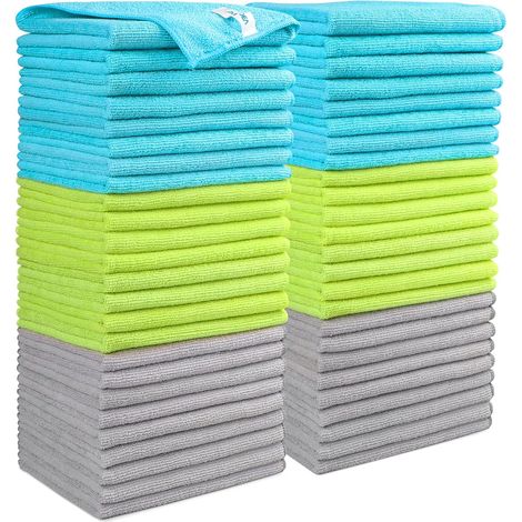 50er-pack Mikrofasertücher, Weich Und Saugfähig, Fusselfrei, Für Zuhause, Küche Und Auto