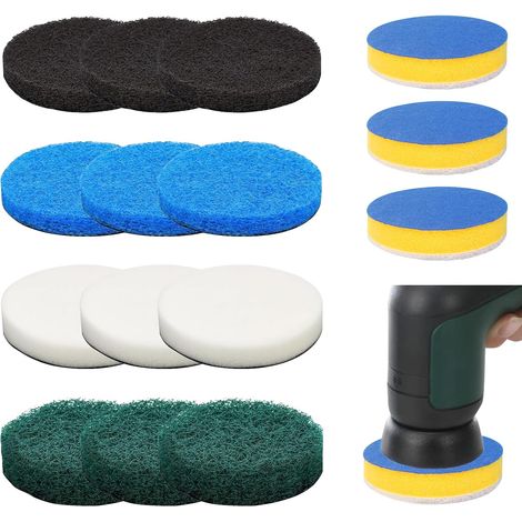 15-teiliges Reinigungspad-set, Kompatibel Mit Bosch 6033, Nylonfaser Und Schmirgelpapier, Für Küche Und Empfindliche Oberflächen